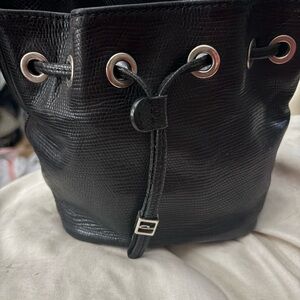 Chic Black Drawstring Women's Backpack